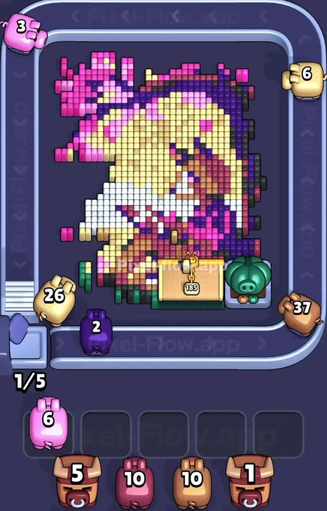 Pixel Flow Level 1318 Solution 1