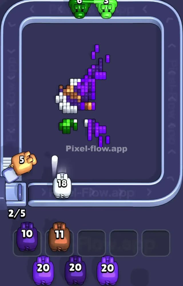 Pixel Flow Level 1429 Solution 3