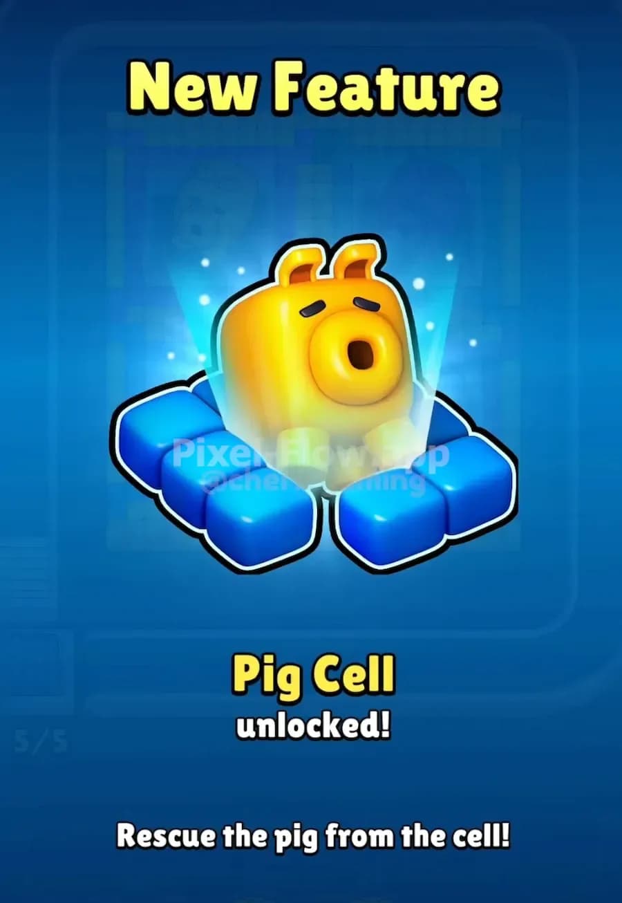 Pig Cell in Pixel Flow