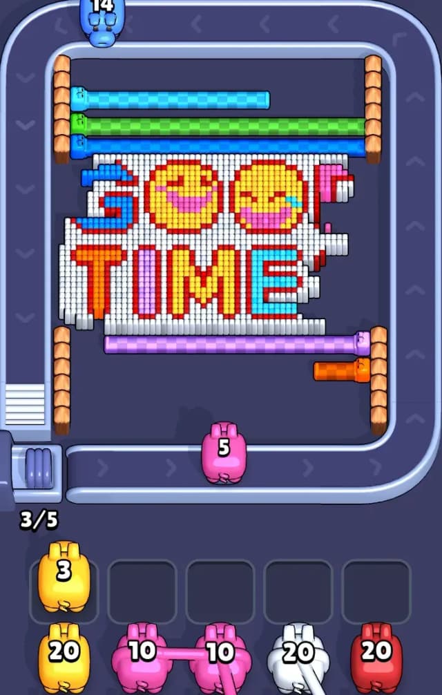 Pixel Flow Level 694 Solution 1