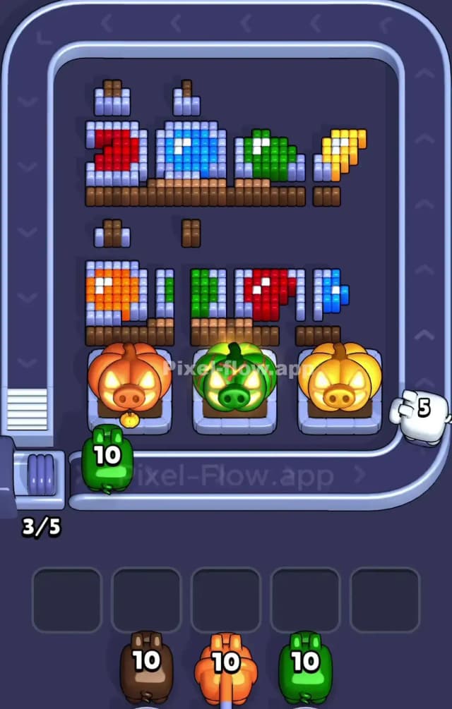 Pixel Flow Level 844 Solution 2