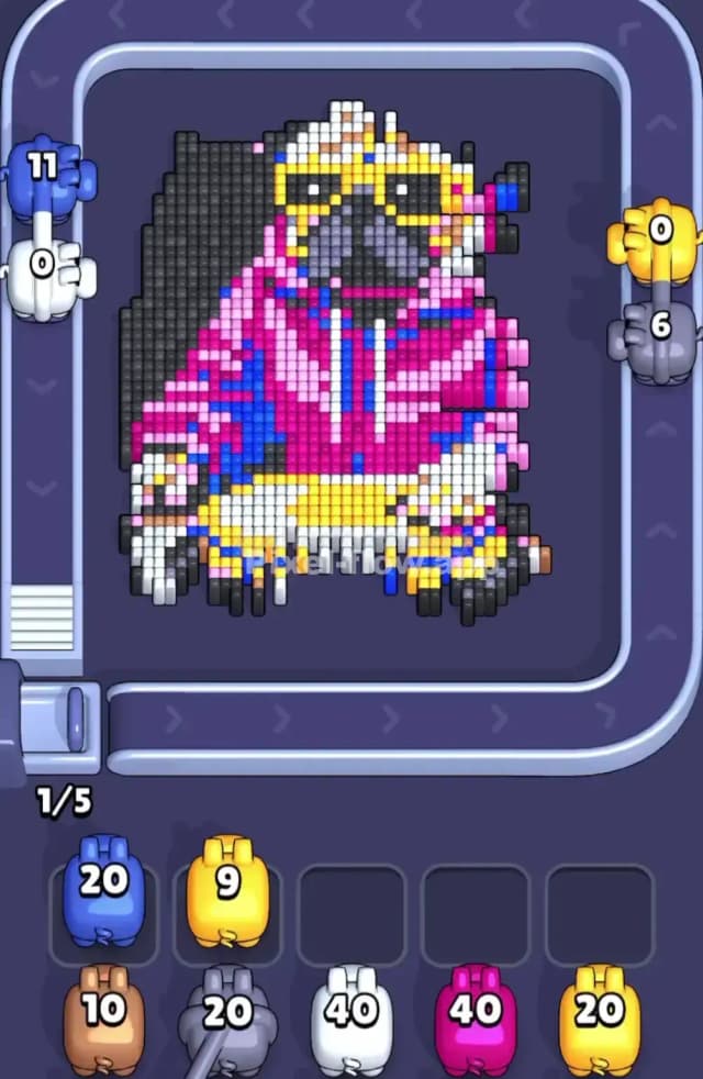 Pixel Flow Level 1809 Solution 1