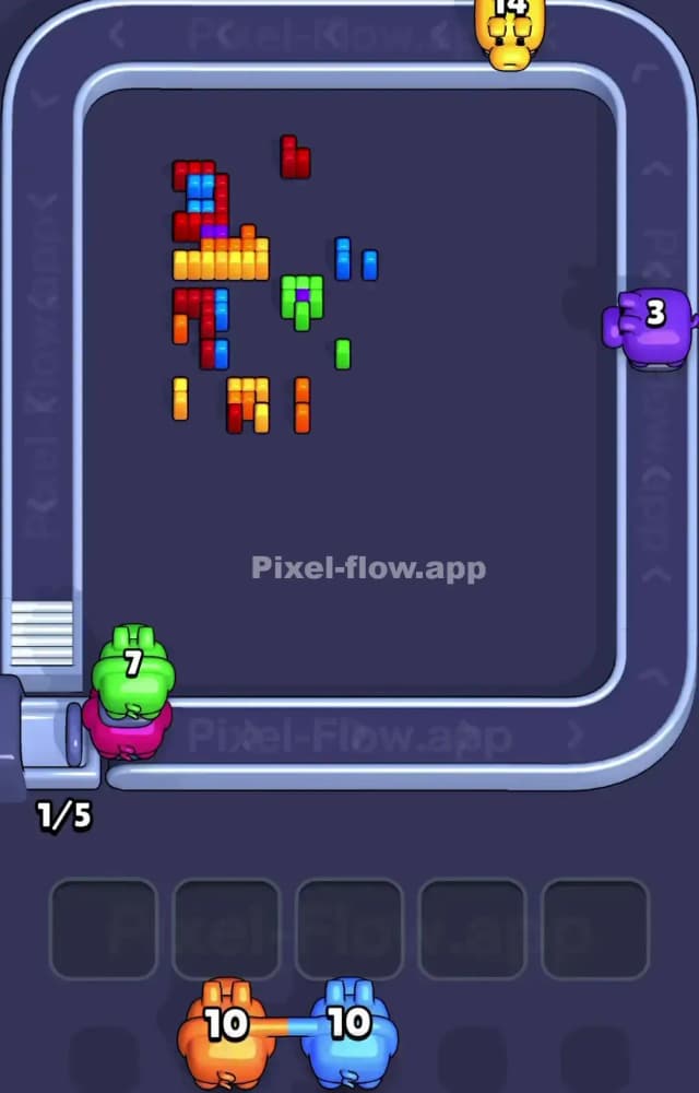 Pixel Flow Level 1214 Solution 3