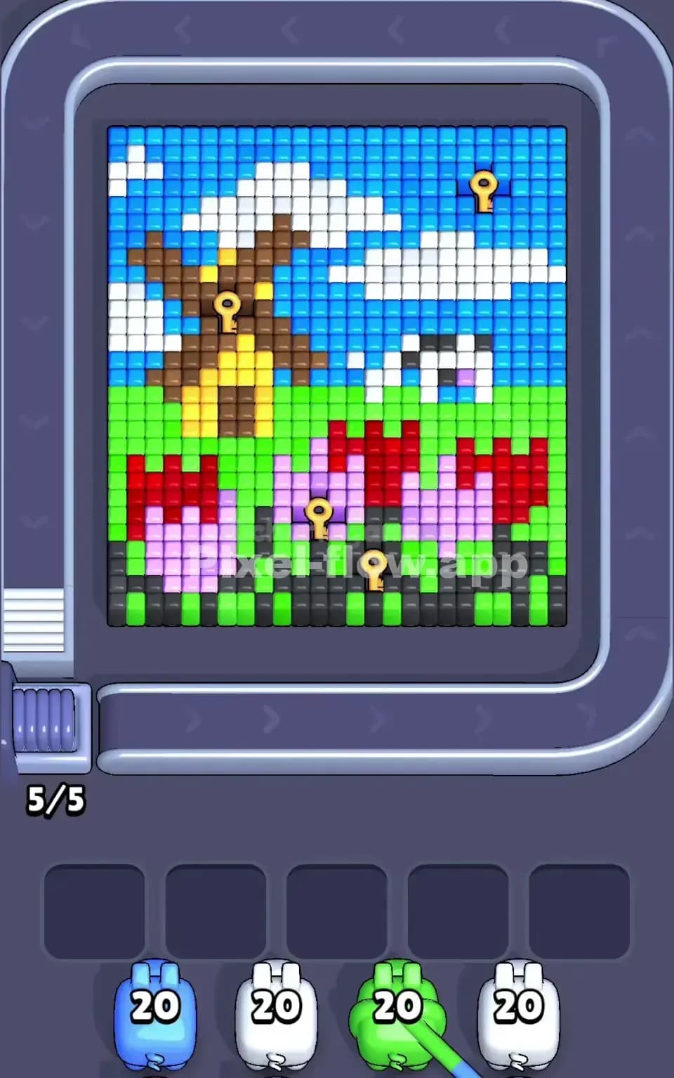 Pixel Flow Level 45 Screenshot