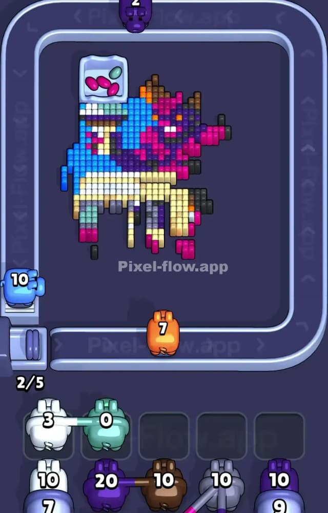 Pixel Flow Level 1338 Solution 2