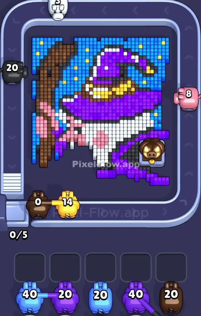 Pixel Flow Level 896 Solution 1