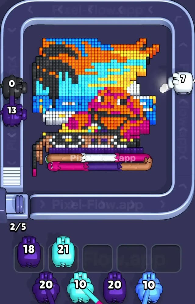 Pixel Flow Level 1140 Solution 1