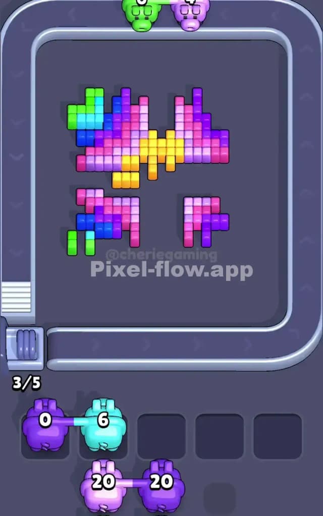 Pixel Flow Level 137 Solution 2