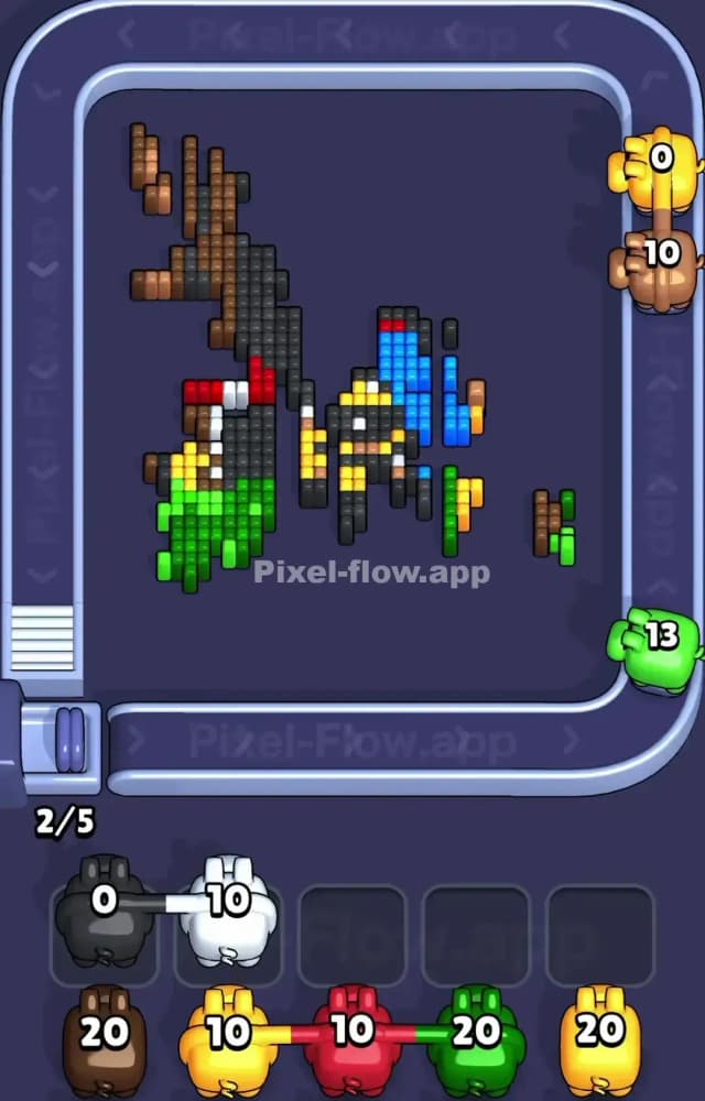 Pixel Flow Level 1347 Solution 2