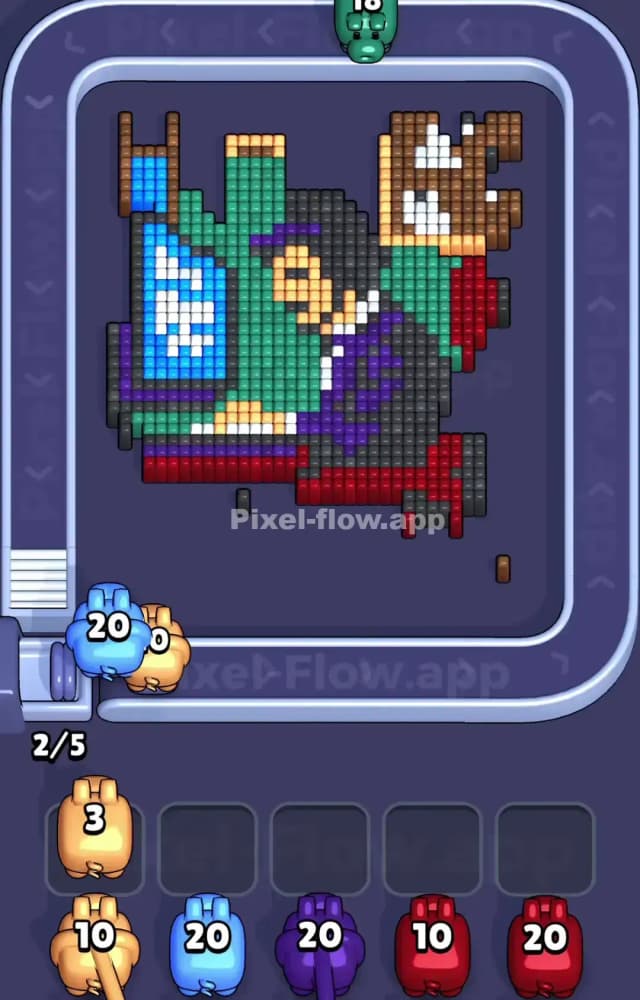 Pixel Flow Level 1054 Solution 1