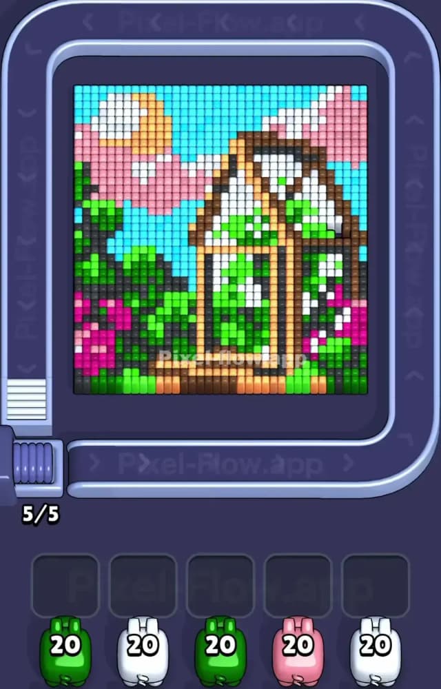 Pixel Flow Level 1357 Gameplay