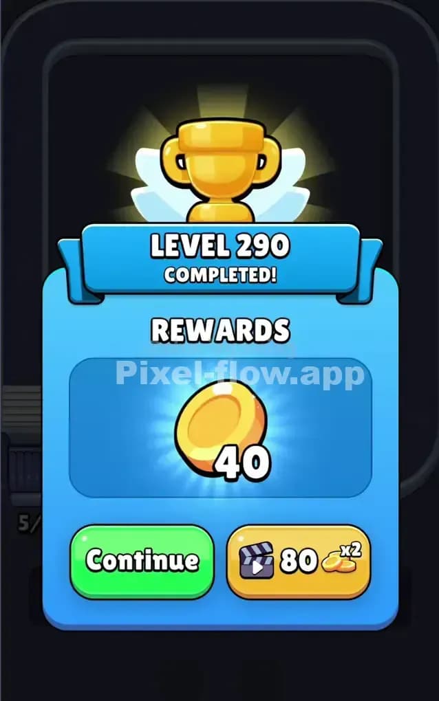 Pixel Flow Level 290 Solution 1