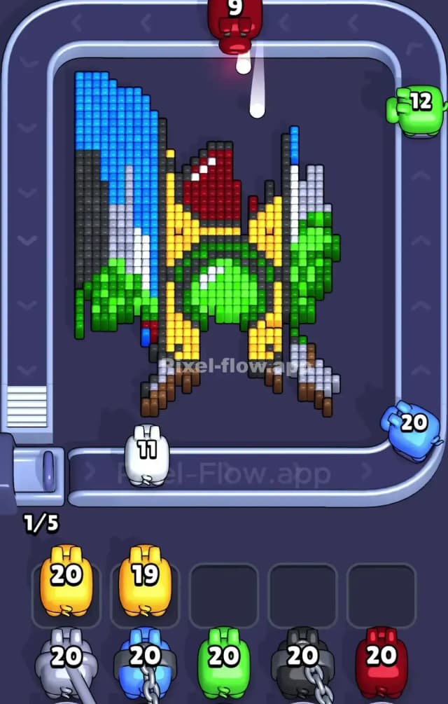 Pixel Flow Level 870 Solution 2