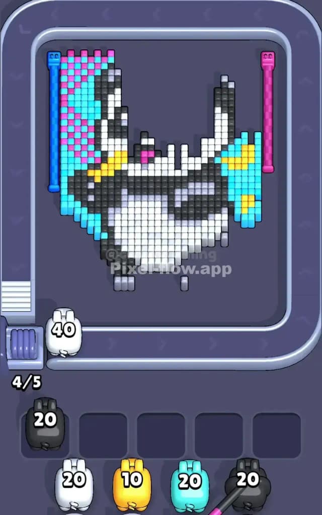 Pixel Flow Level 605 Solution 2