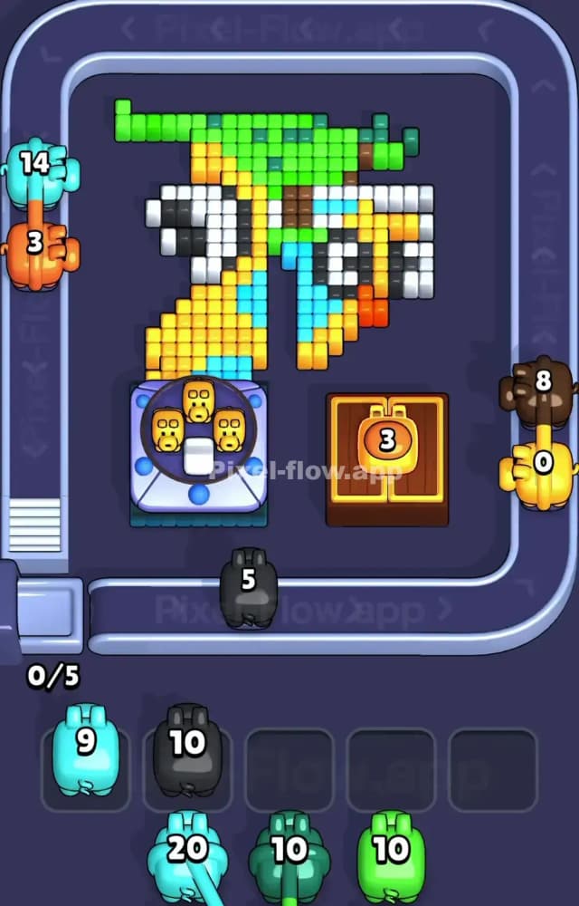 Pixel Flow Level 1120 Solution 2