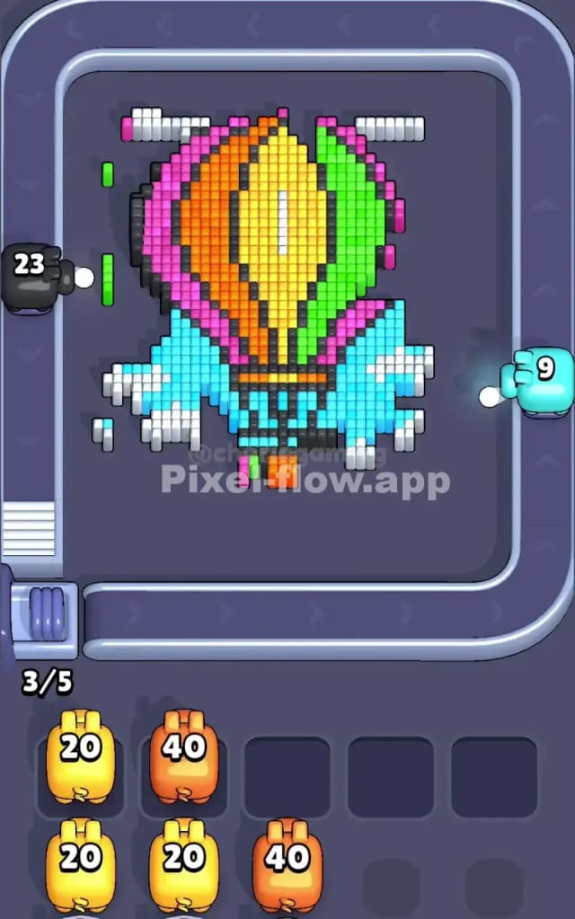 Pixel Flow Level 110 Solution 1