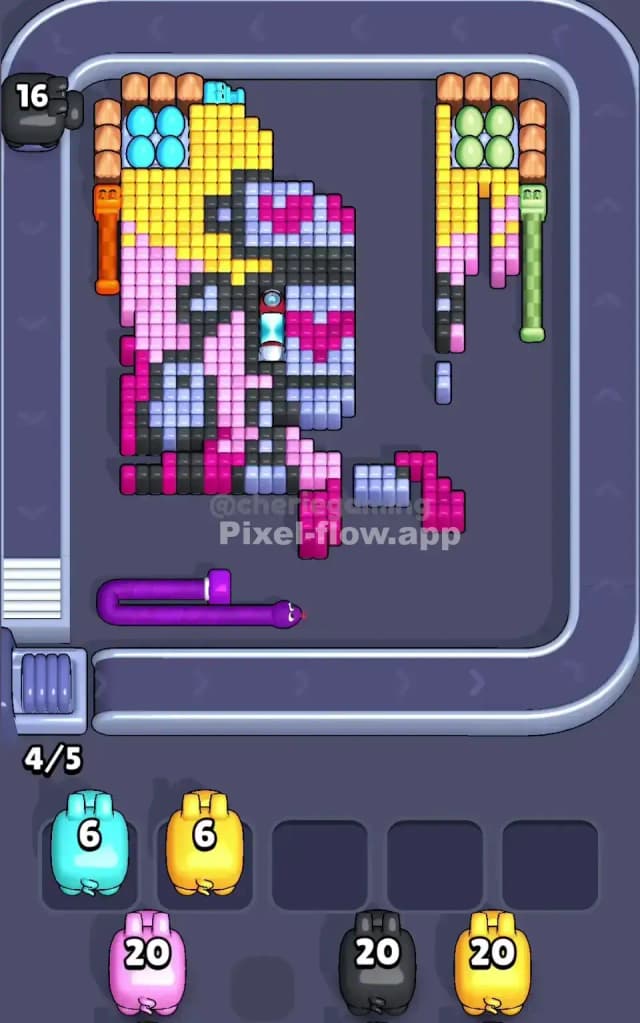 Pixel Flow Level 591 Solution 2