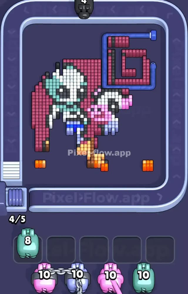 Pixel Flow Level 1074 Solution 2