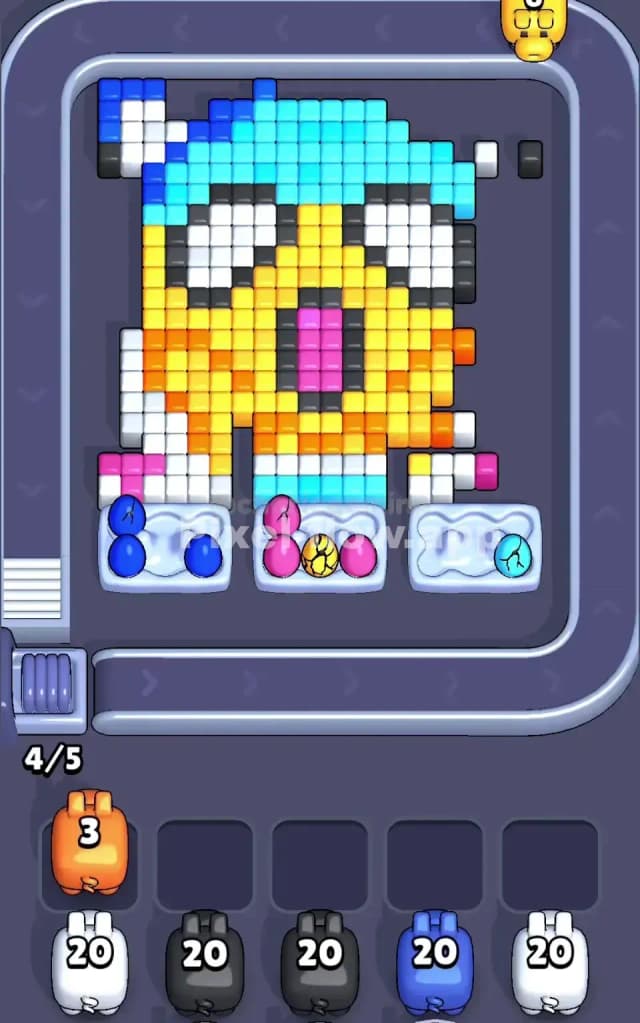 Pixel Flow Level 141 Solution 1