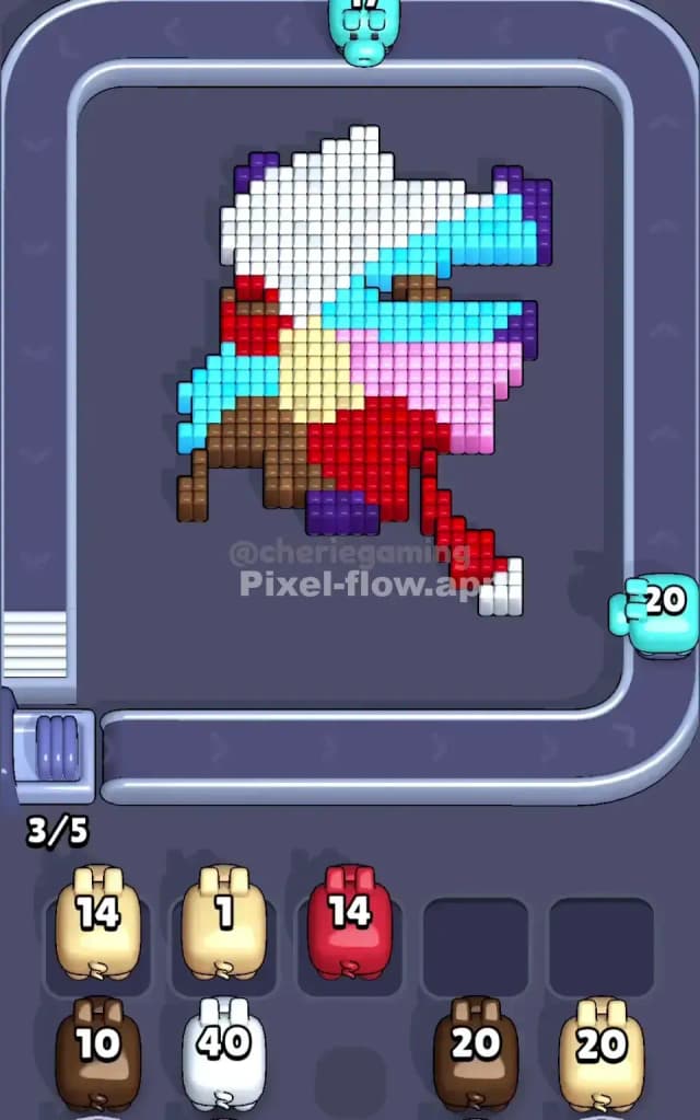 Pixel Flow Level 332 Solution 2