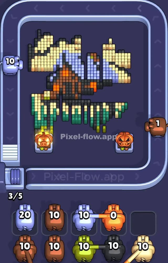 Pixel Flow Level 987 Solution 2