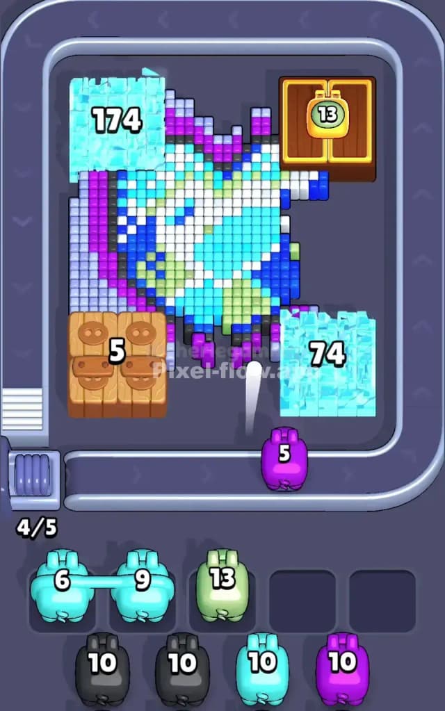 Pixel Flow Level 676 Solution 1