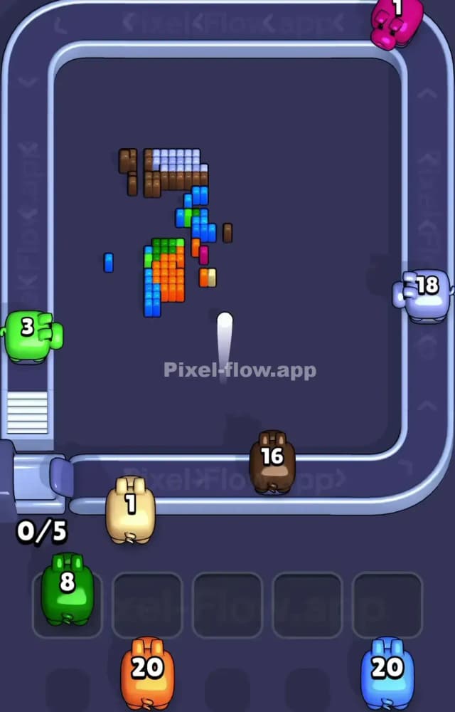 Pixel Flow Level 1287 Solution 3