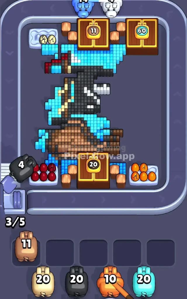 Pixel Flow Level 519 Solution 2