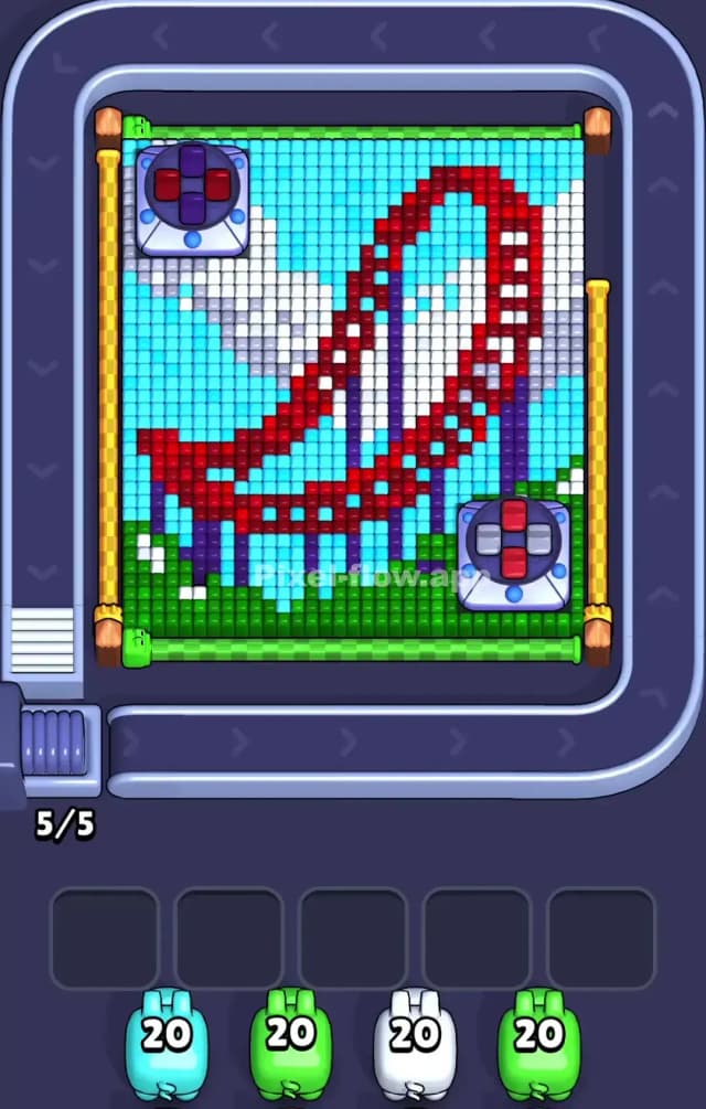 Pixel Flow Level 817 Gameplay