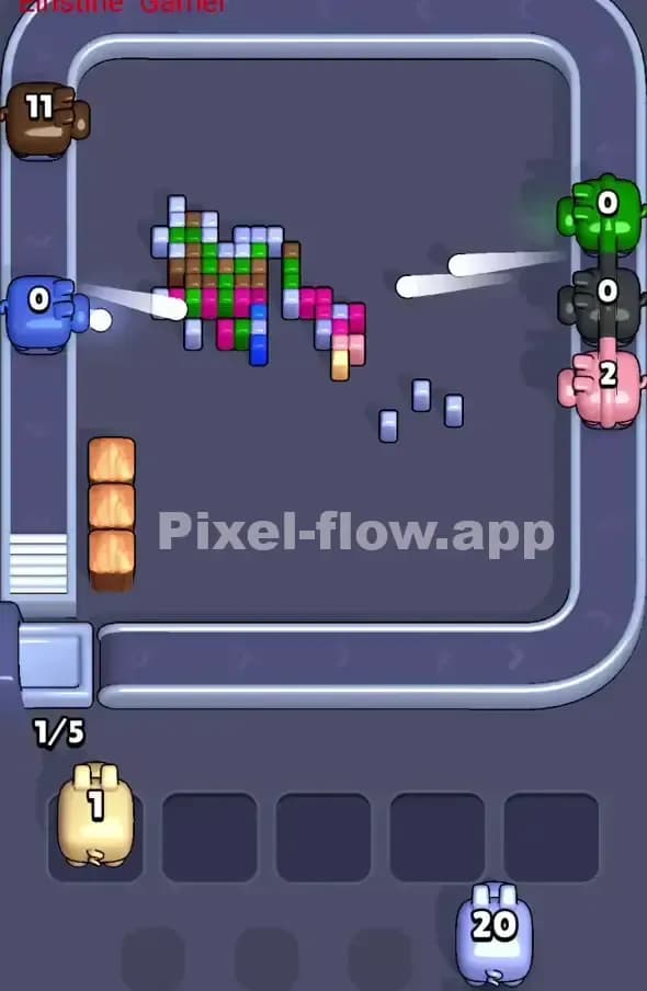Pixel Flow Level 375 Solution 3