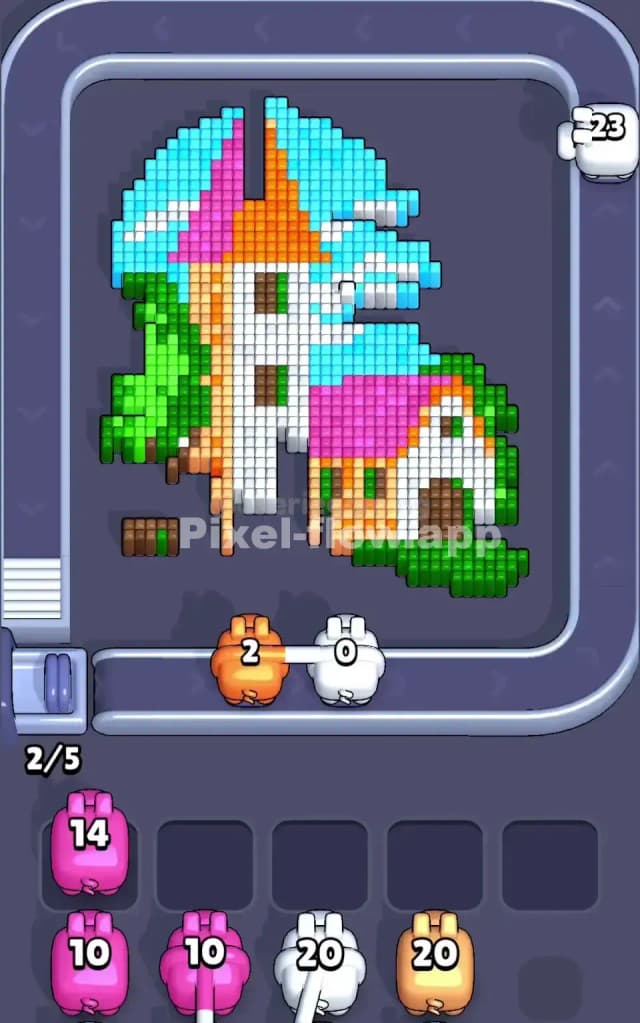 Pixel Flow Level 193 Solution 1