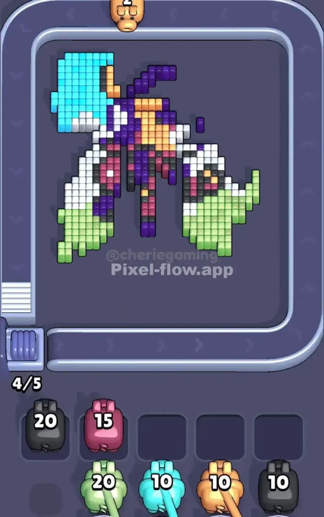 Pixel Flow Level 344 Solution 2