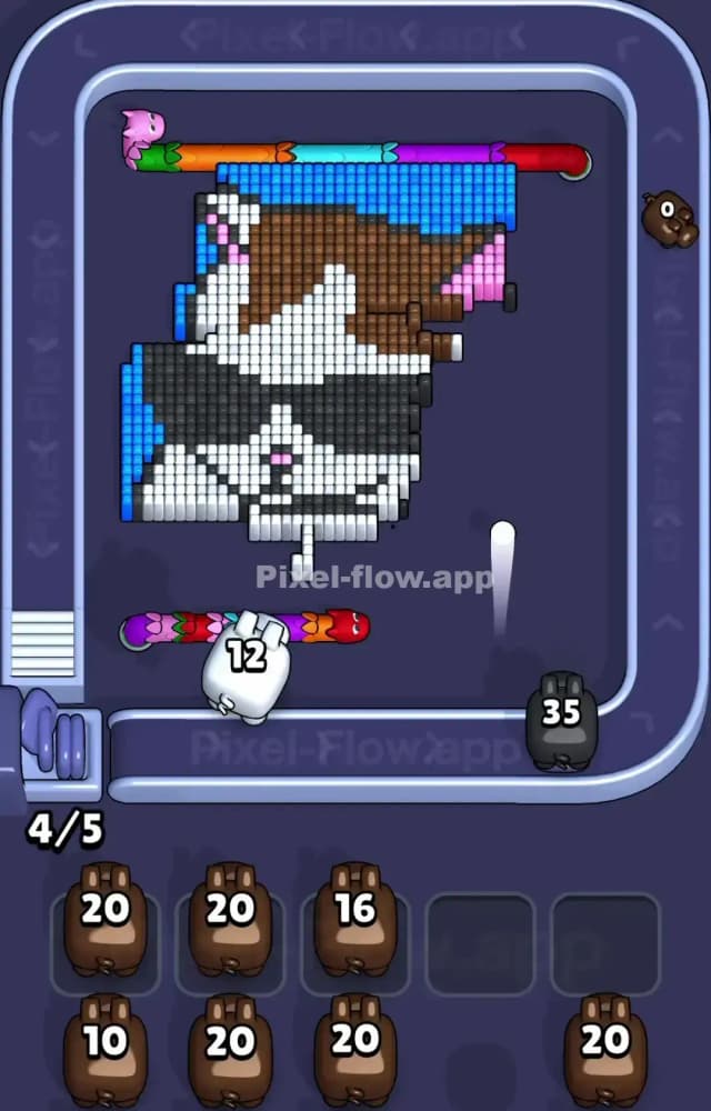 Pixel Flow Level 1283 Solution 2