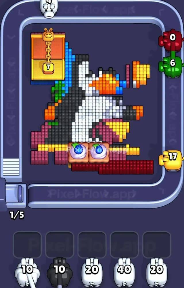 Pixel Flow Level 1178 Solution 2