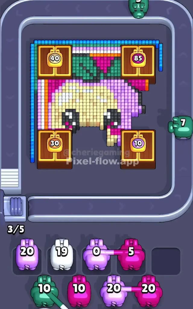 Pixel Flow Level 672 Solution 1
