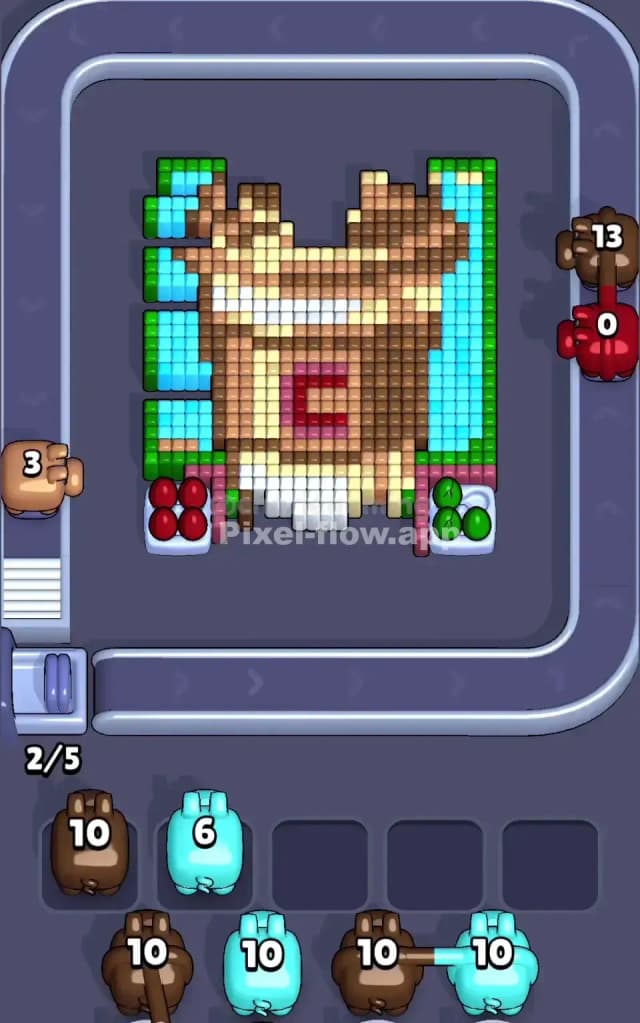 Pixel Flow Level 643 Solution 1