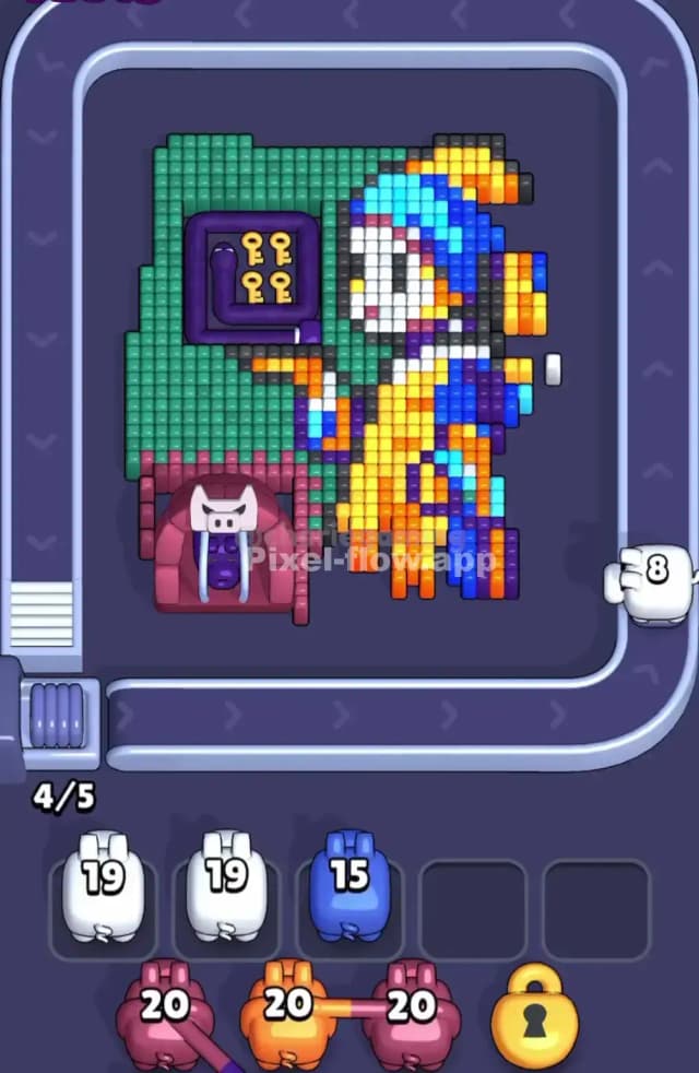 Pixel Flow Level 1708 Solution 1