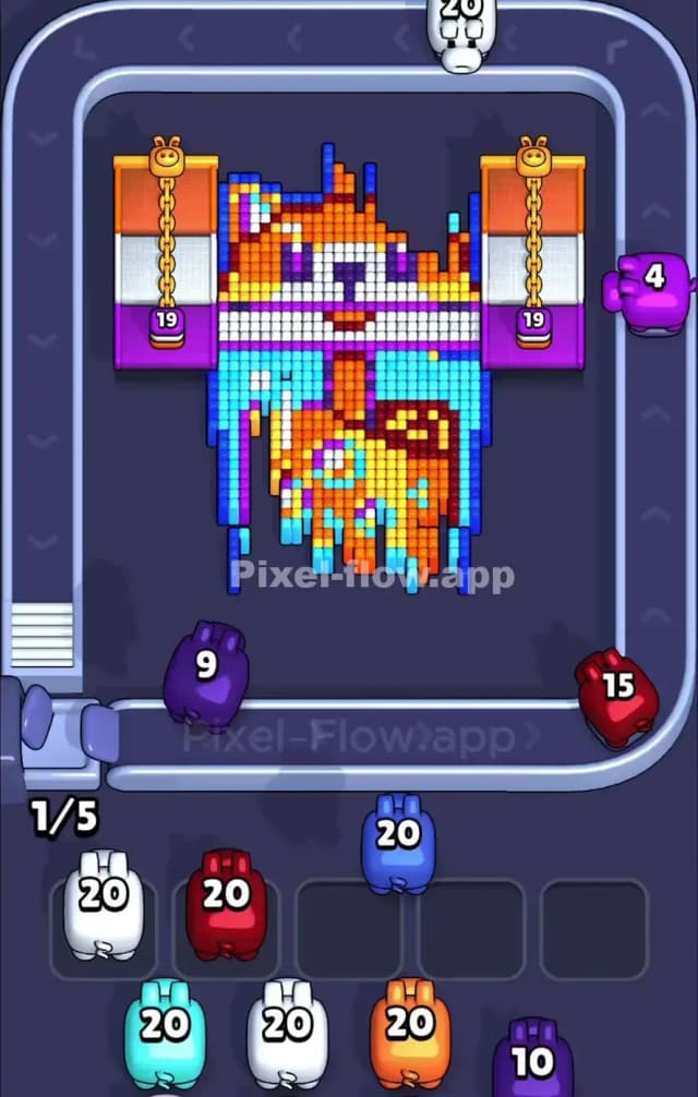 Pixel Flow Level 913 Solution 1