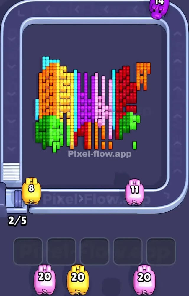 Pixel Flow Level 1041 Solution 2