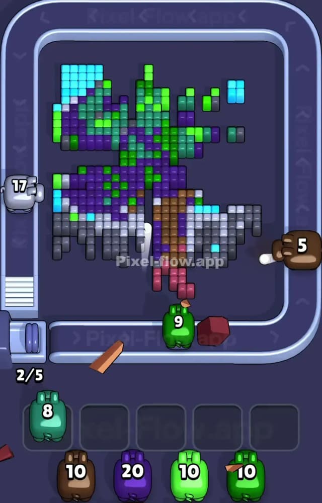 Pixel Flow Level 1304 Solution 2