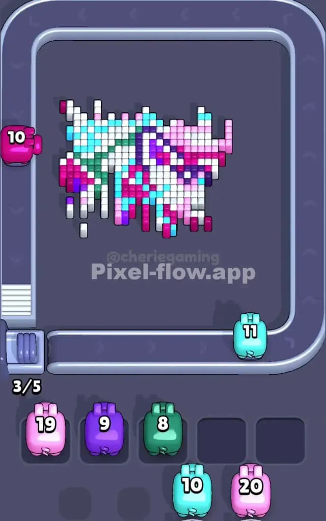 Pixel Flow Level 187 Solution 2