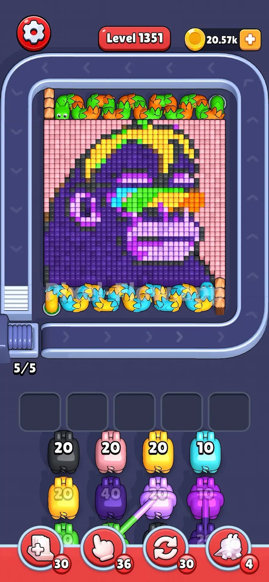 Dragon in Pixel Flow