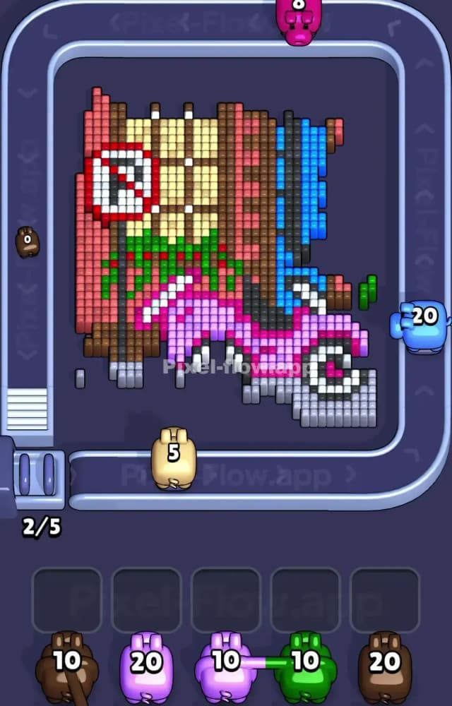 Pixel Flow Level 1114 Solution 1