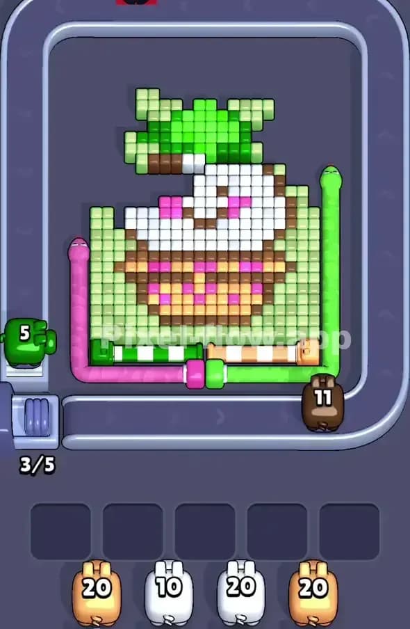 Pixel Flow Level 368 Solution 1