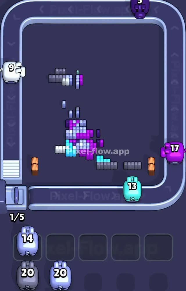 Pixel Flow Level 1595 Solution 3
