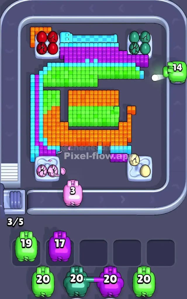 Pixel Flow Level 604 Solution 2