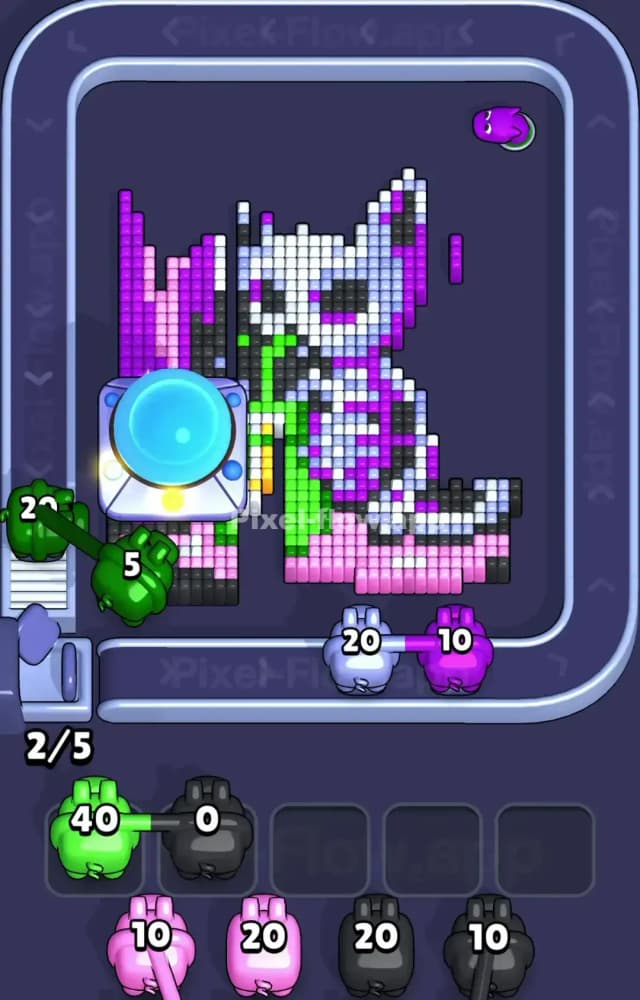 Pixel Flow Level 1255 Solution 2