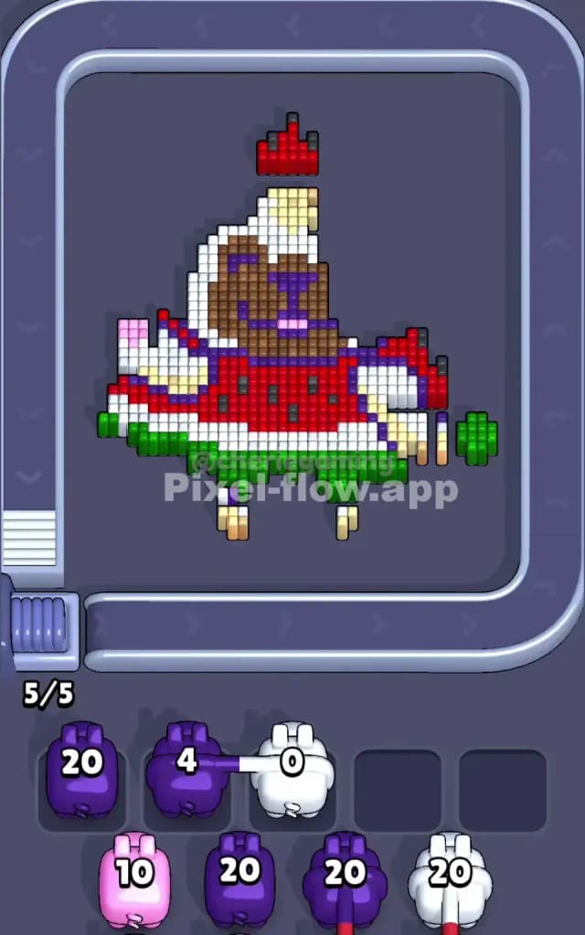 Pixel Flow Level 221 Solution 1