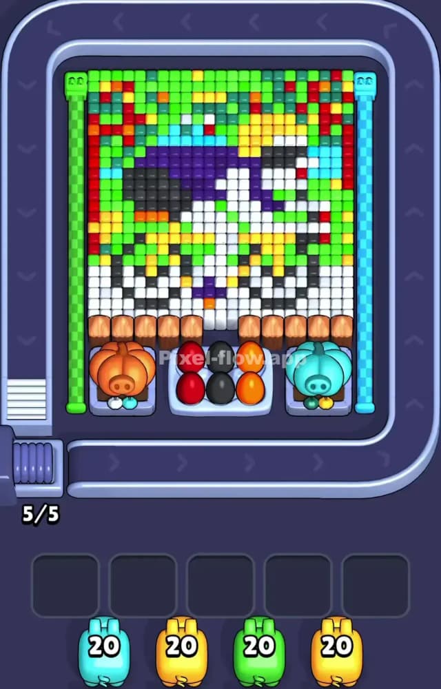 Pixel Flow Level 1297 Gameplay