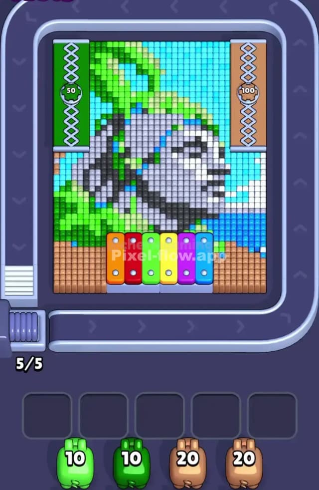 Pixel Flow Level 1723 Gameplay